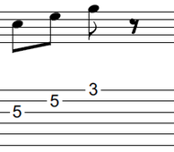 ギターアドリブ講座 ８分音符(C)、８分音符(E)、８分音符(G)、８分休符
