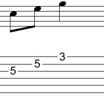 ギターアドリブ講座 ８分音符(C)、８分音符(E)、４分音符(G)