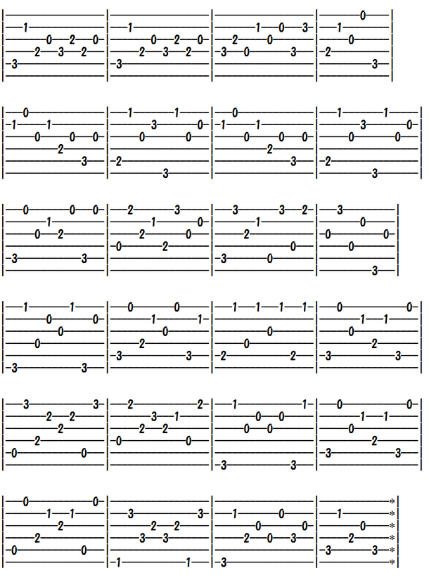 クラシックギターの無料楽譜・タブ譜 ソルの練習曲 Op.60 No.17 C 2｜タブストック TabStock