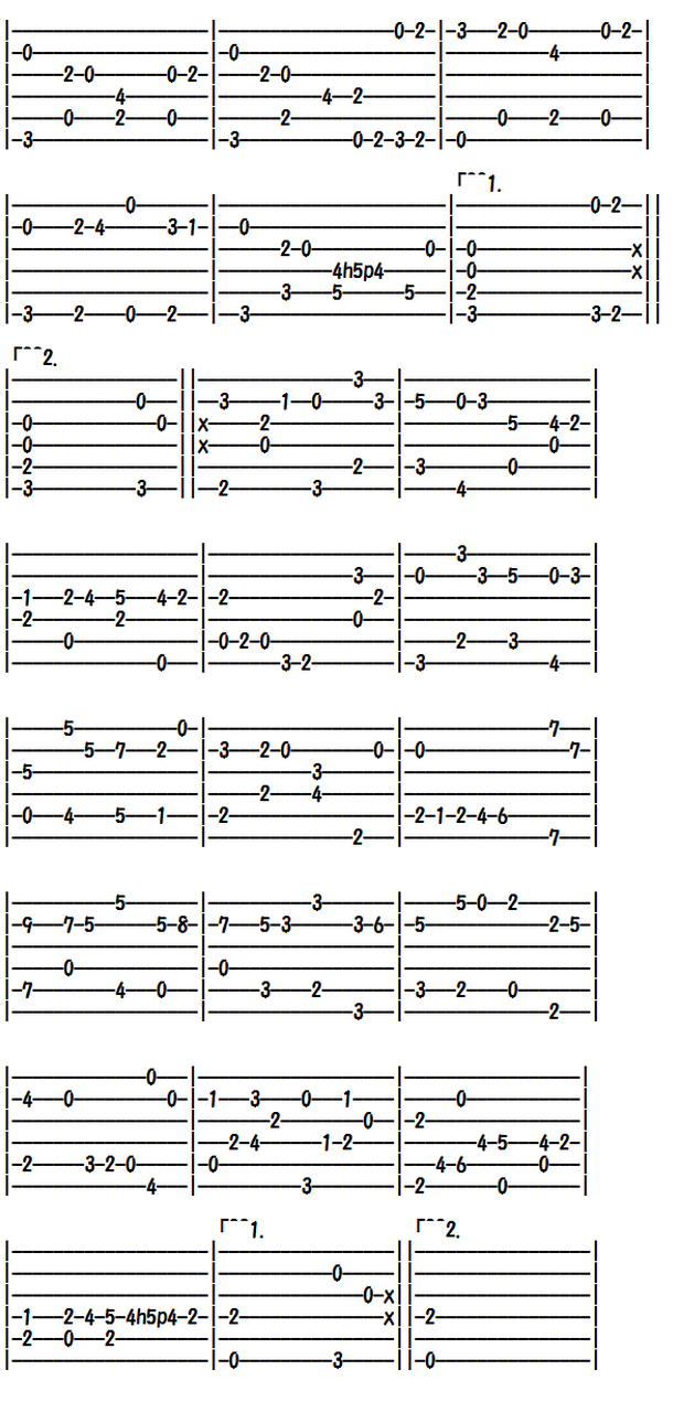 クラシックギターの無料楽譜・タブ譜 リュート組曲 ブーレ（BWV996） 2｜タブストック TabStock