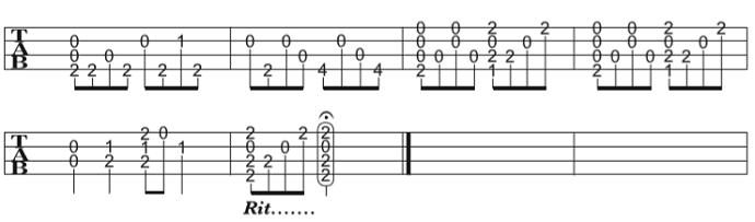 ソロウクレレの無料楽譜・タブ譜 さくらさくら (Low-G) 3｜タブストック TabStock